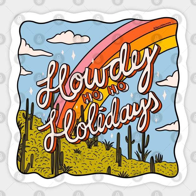 Howdy Ho Ho Holidays Sticker by Doodle by Meg